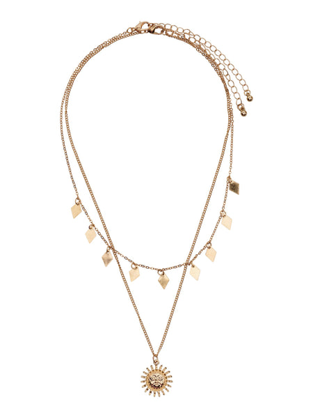 Only 2 Pack Sunray Necklace In Gold or Silver
