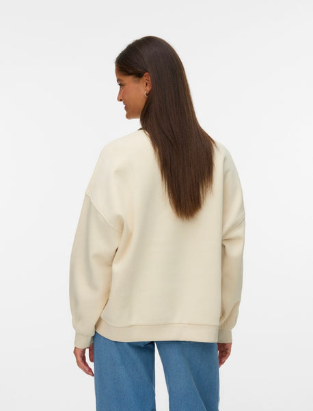 VM Summerville Cream Oversized Sweatshirt