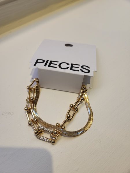 Pieces Chain Link 2 Pack Bracelet