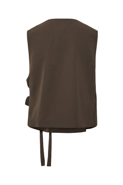 Pieces Waistcoat & Balloon Trouser Co-ord Set In Brown - Items Sold Separately