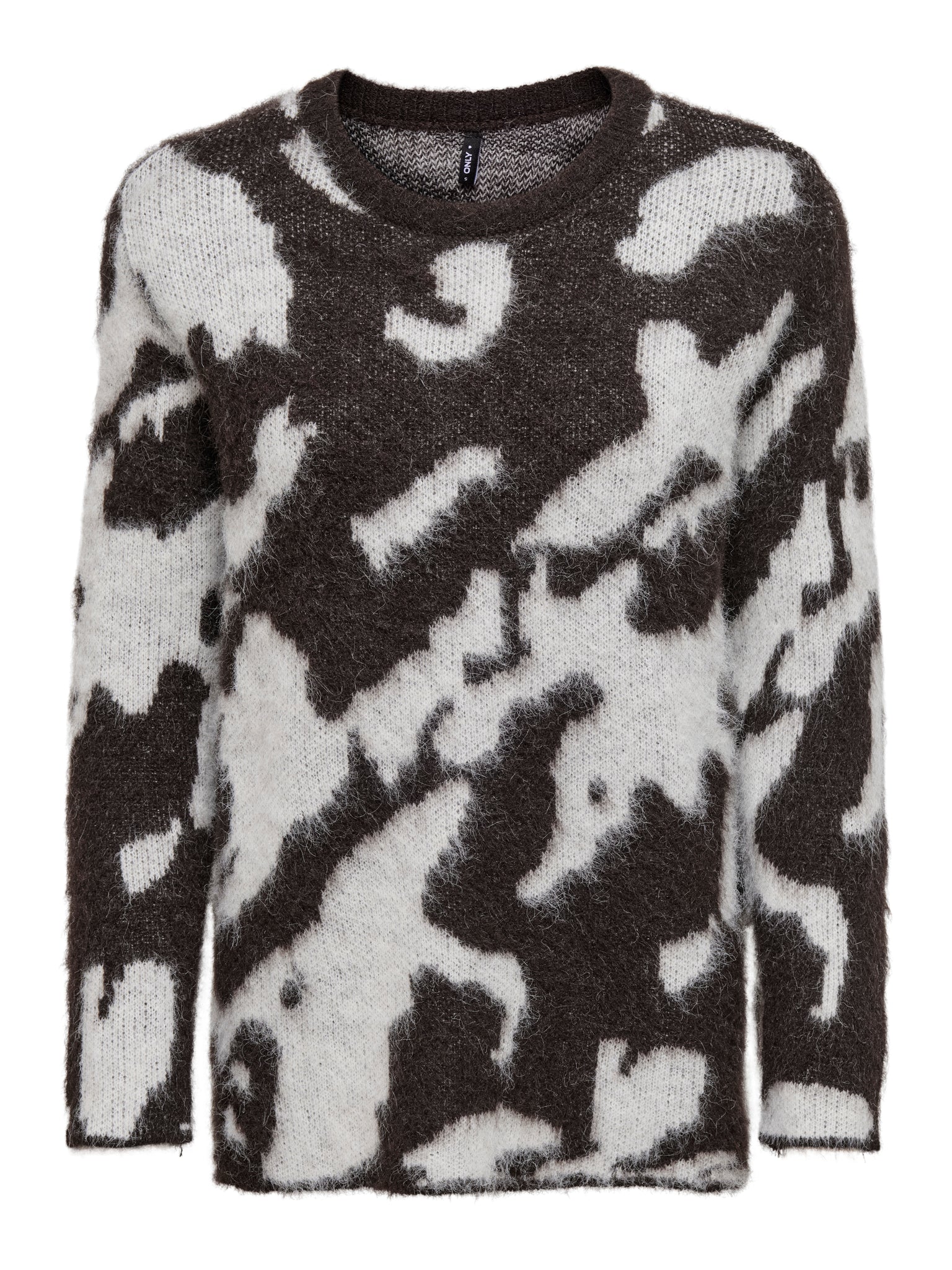 Only Animal Chocolate Print Knit Jumper