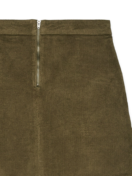 VM Corduroy Mini Skirt In Brown