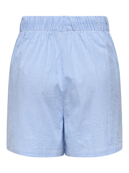 Only Blue Pinstripe Boxer Shorts - Co-ord