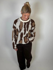 Only Animal Print Knit Jumper