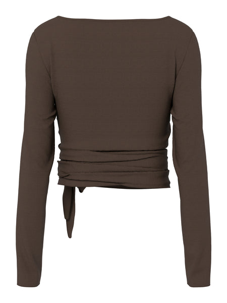 Pieces Long Sleeve Wrap Top & Kick Flare Co-ord Set- Items Sold Separately