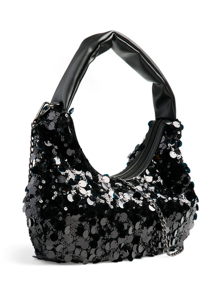 Pieces Sequin Disc Shoulder Bag - Available in 2 Colourways