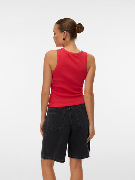 VM Embroidered Butterfly Sleeveless Tank Top