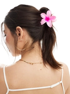 Pieces Hawaiian Flower Hair Claw In Pink