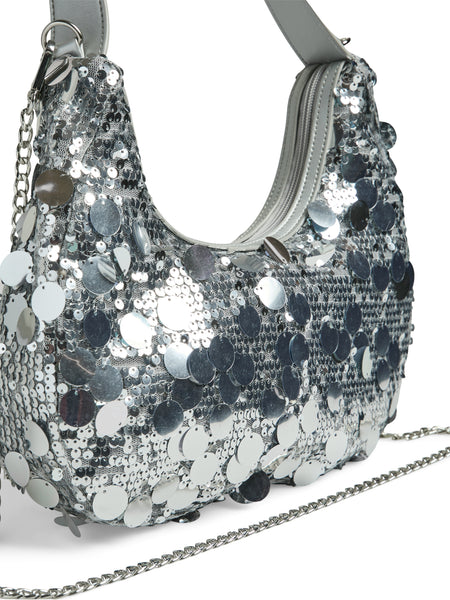 Pieces Sequin Disc Shoulder Bag - Available in 2 Colourways