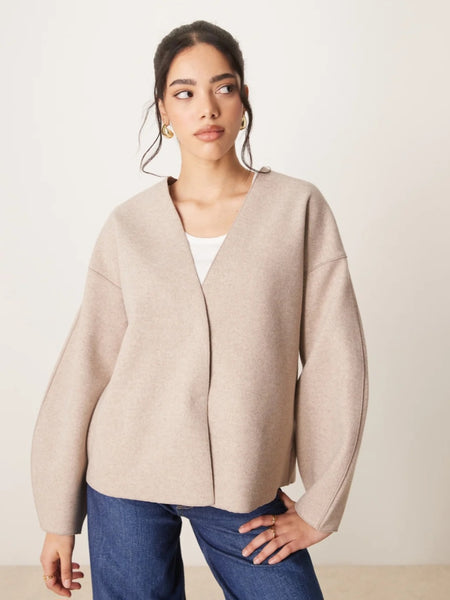 Vila Lightweight Jacket In Oatmeal