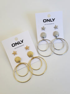 Only 2 Pack Seashell Stud Earrings - Gold Or Silver