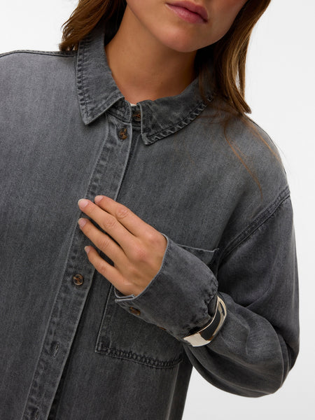 Aware Oversized Denim Shirt In Grey - Part of a Co-ord Set
