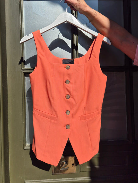 VM Sleeveless Square Neck Waistcoat