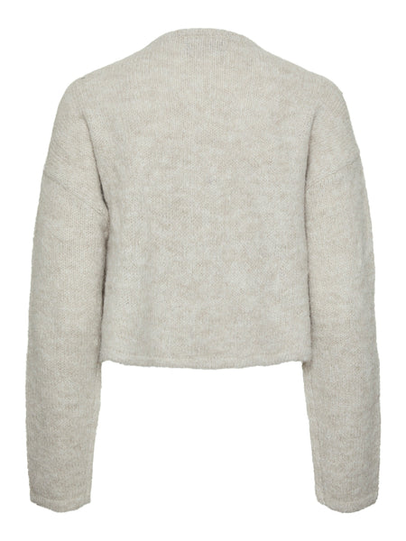 Pieces Open Front Knit Cardigan & Matching Knit Vest Set