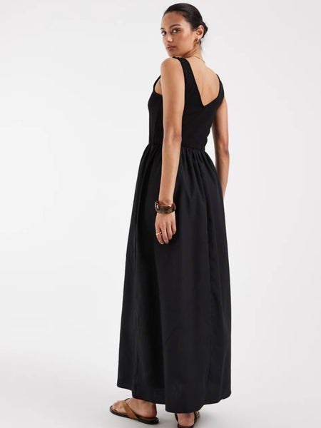 VM Vneck Maxi Dress In Black