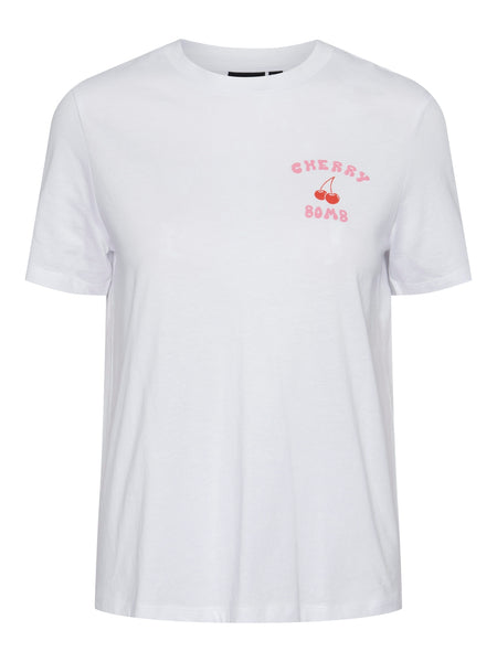 Pieces Cherry Bomb Printed Short Sleeve Tshirt