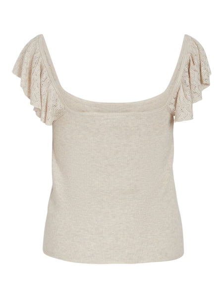Vila Frill Sleeve Knit Top