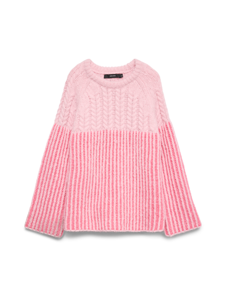 VM Chunky Knit Jumper in Hot Pink