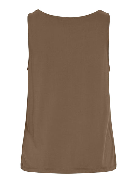 Vila Cowl Neck Sleeveless Top in Brown - Part of a Co-ord Set