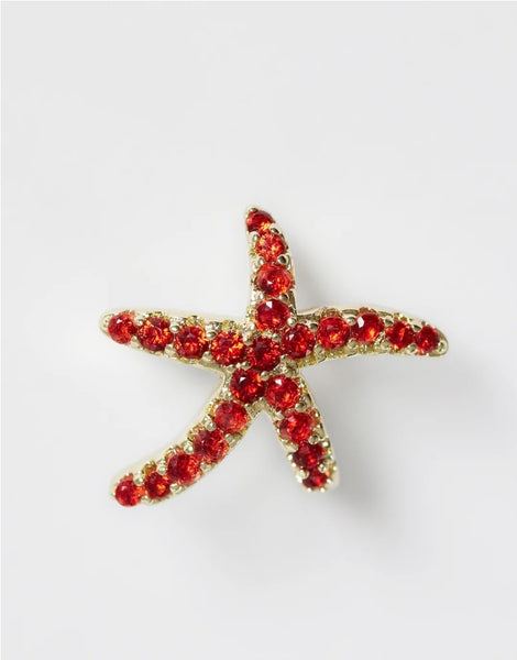 Pieces Starfish Stud Earrings In Gold