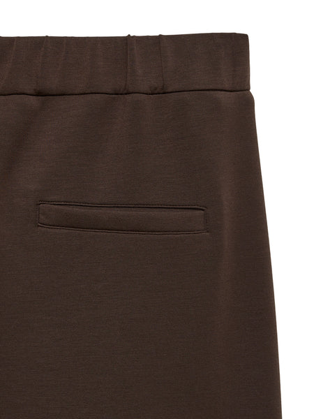 VM Lightweight Wide Leg Trousers In Chocolate Brown - Part of a Co-ord Set