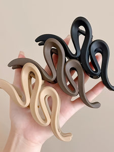 Large Scroll Hair Claw In Multiple Colours