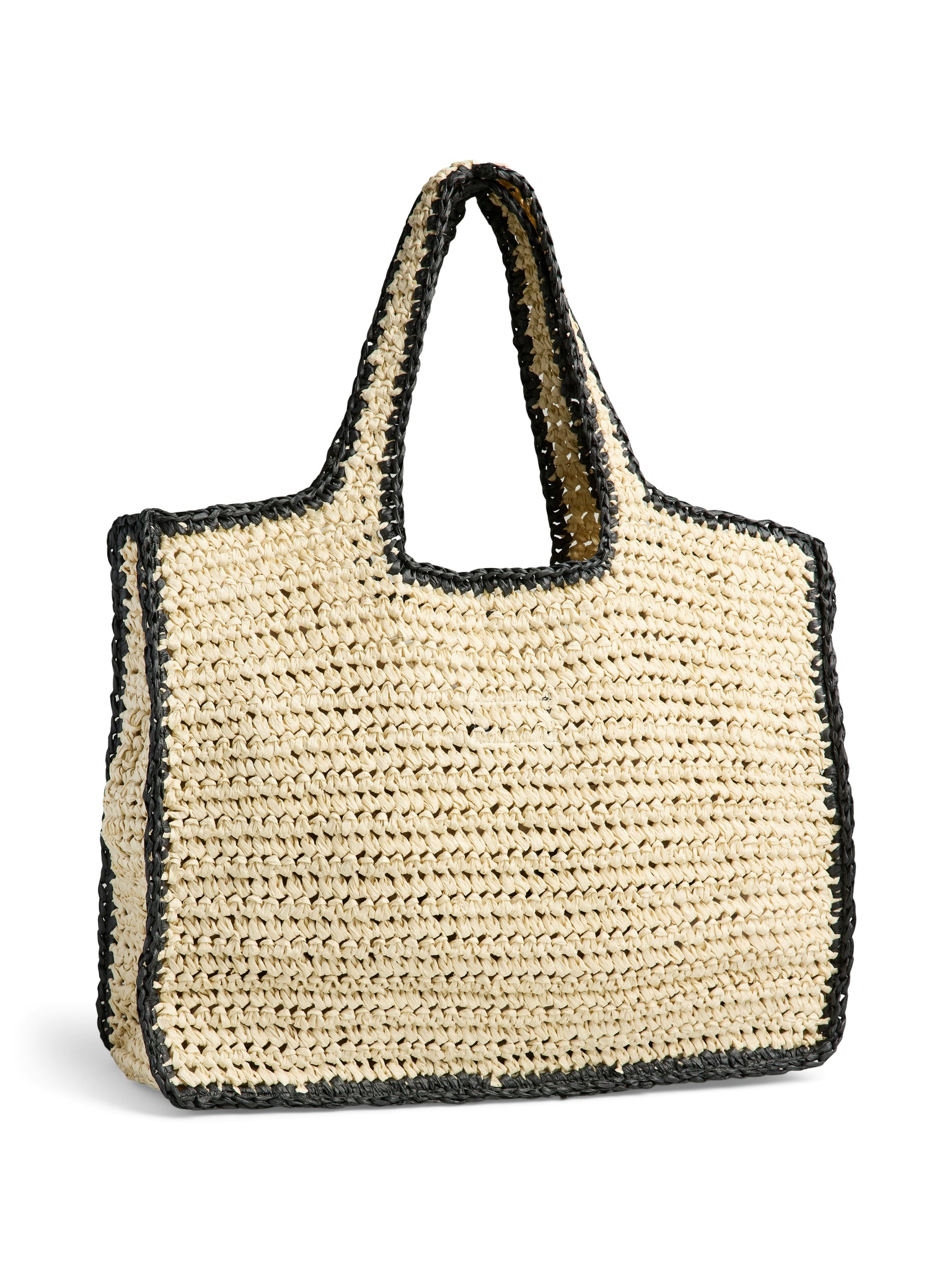 Pieces Straw Tote Bag In Natural