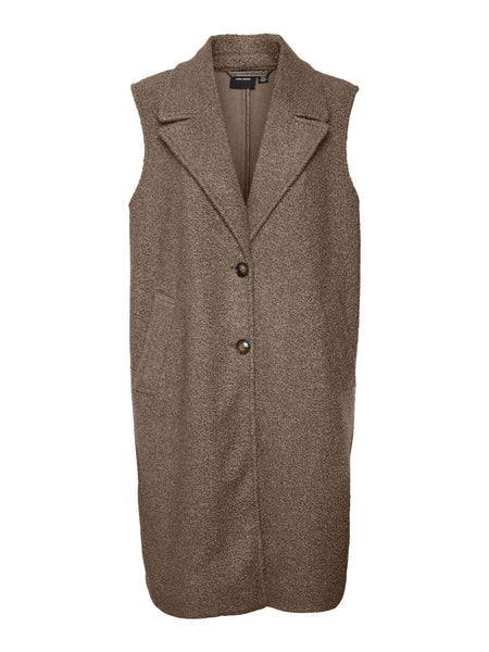 VM Teddy Tailored Gilet In Brown