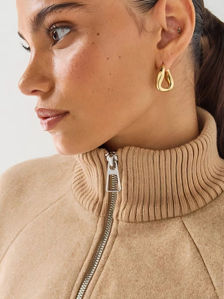 JDY Funnel Neck Zip Front Jacket