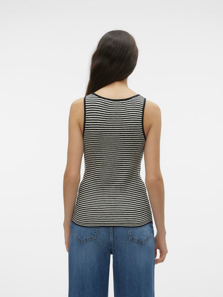 VM Sleeveless Stripe Bloom Vest Top