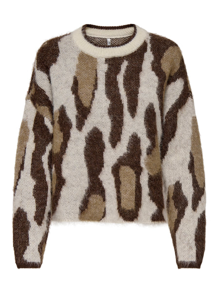 Only Animal Print Knit Jumper