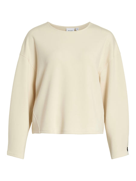 Vila Long Sleeve Buttoned Cuff Slouchy Top