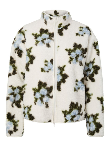 Pieces Autumn Floral Teddy Jacket