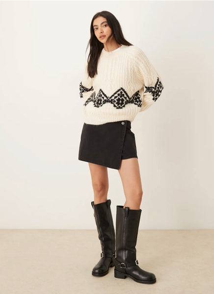 JDY Jacquard Cable Knit Jumper
