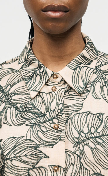 Vila Embroidered Shirt & Shorts Co-ord Set - Items Sold Separately