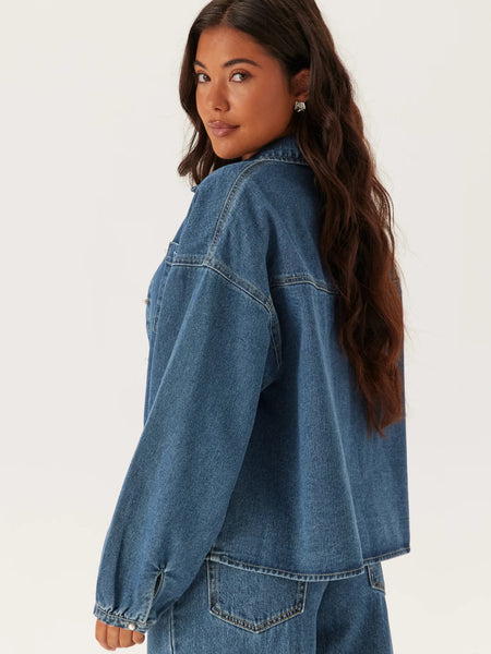 VM Long Sleeve Oversized Denim Shirt