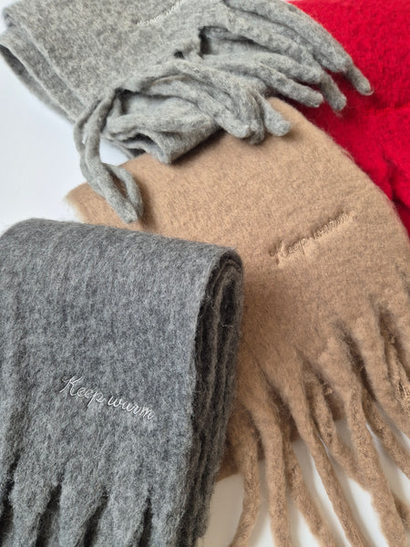 Pieces Keep Warm Long Knit Scarf - Available in 4 Colourways