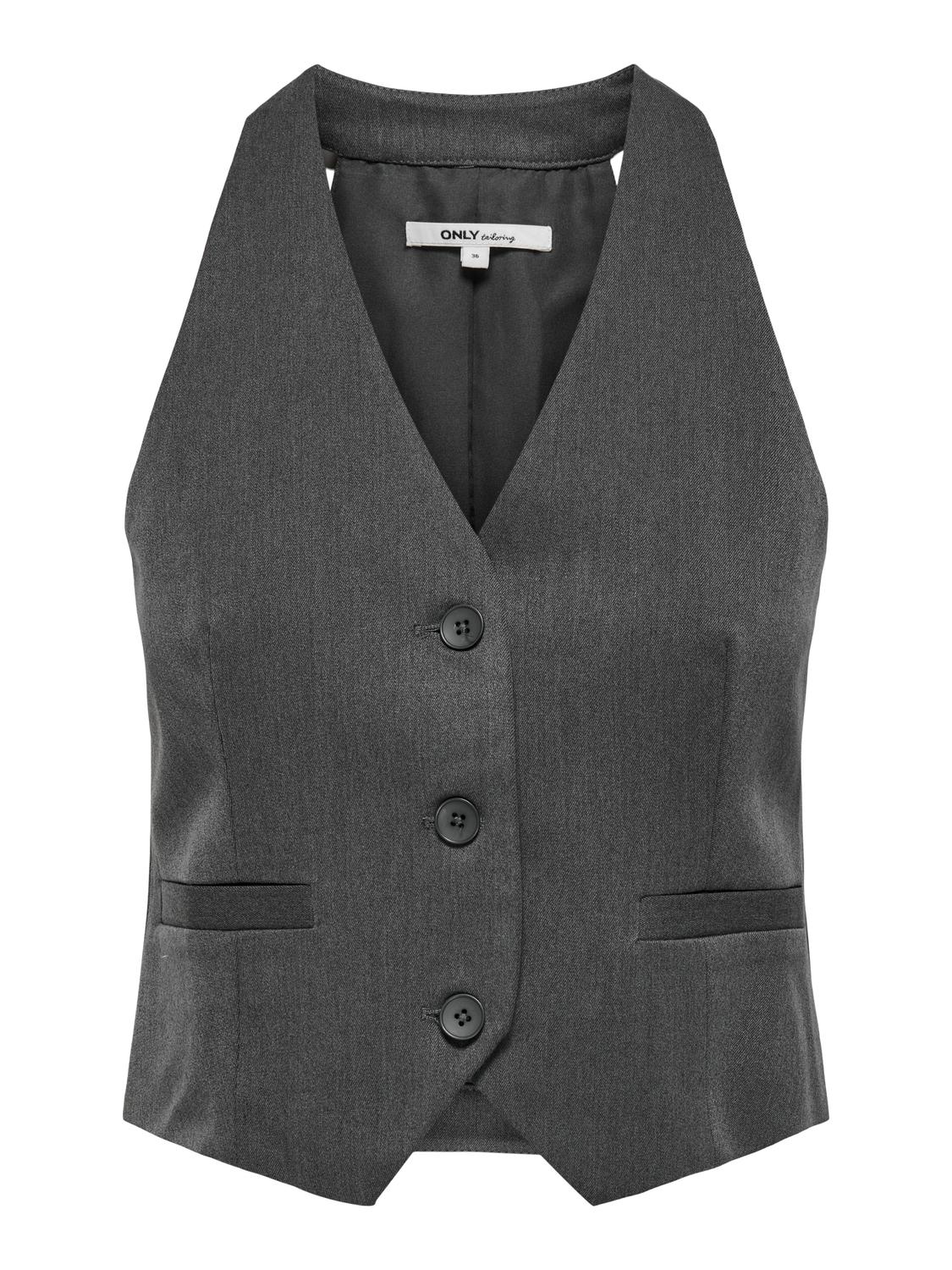 Only Waistcoat & Trouser Co-ord In Grey