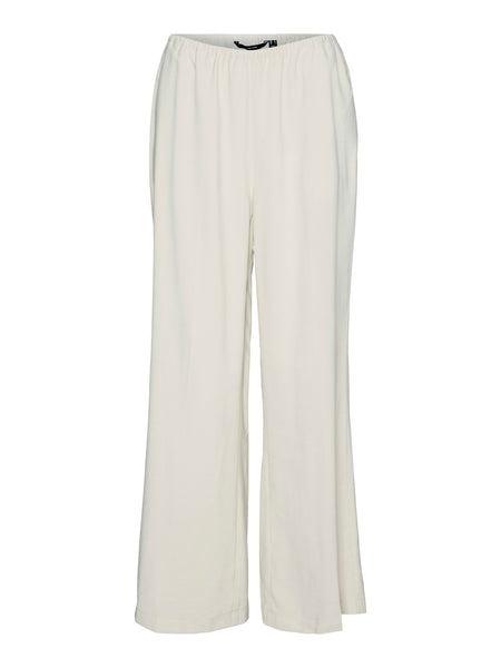 VM Waistcoat & Wide leg Trouser Co-ord In Cream
