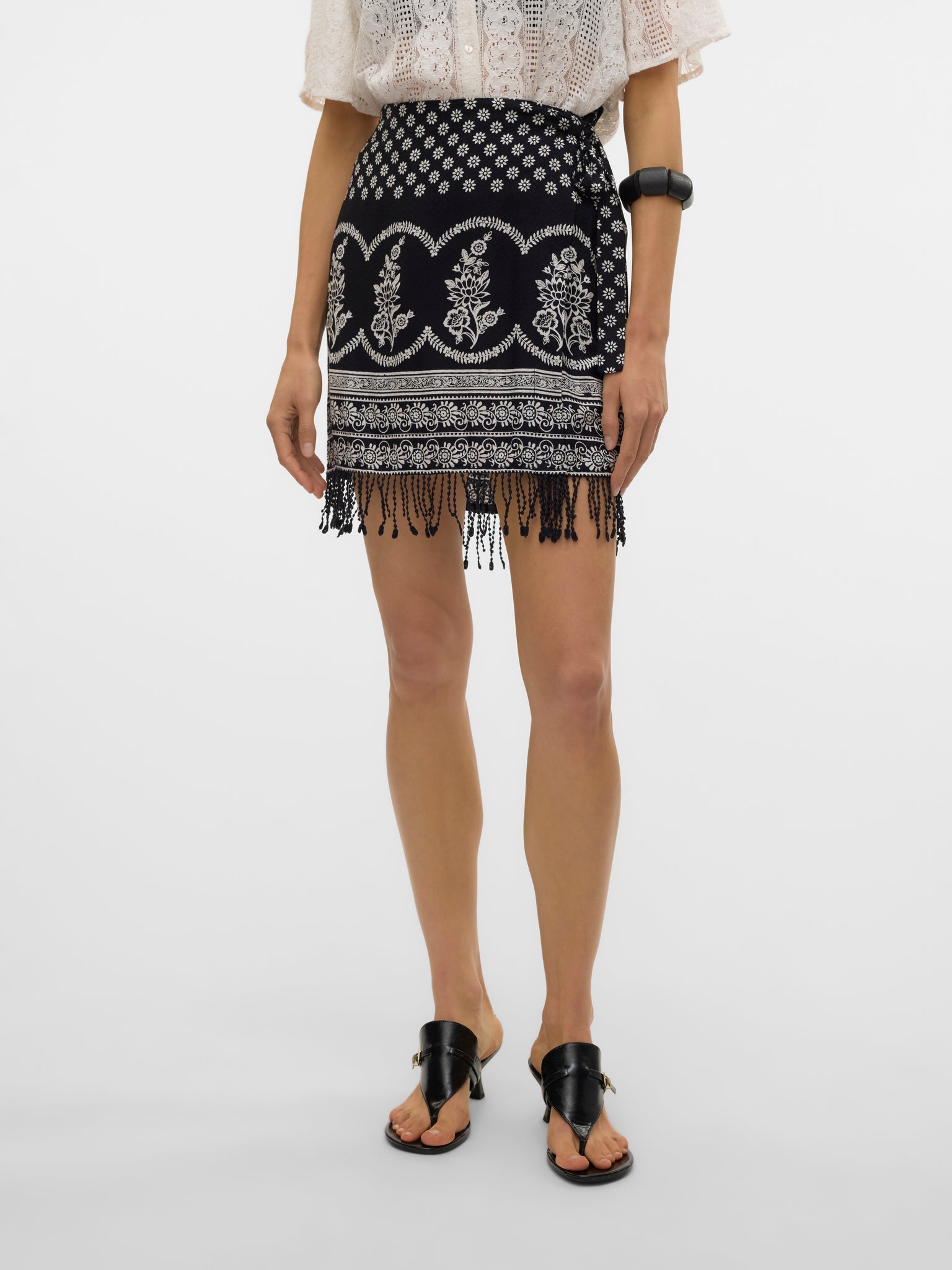 VM High Waist Short Tassel Skirt