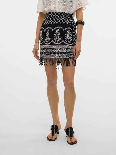 VM High Waist Short Tassel Skirt