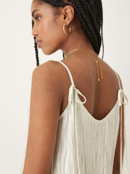 Vila Plisse Sleeveless Slip Maxi Dress