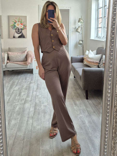 Only Jany Waistcoat & High Waist Trouser Co-ord Available In Three Colourways