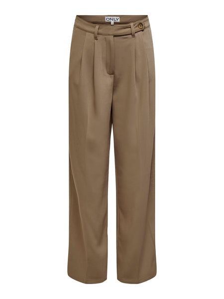 Only Pleat Front Tailored Trouser In Camel