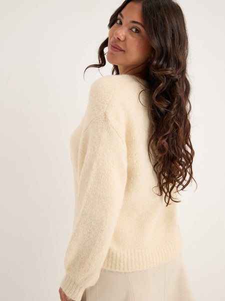 Only Lace Tie Front Long Sleeve Cardigan