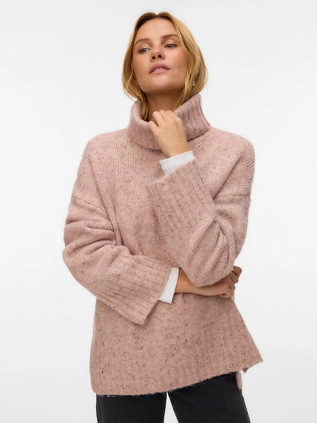 VM Rollneck Split Hem Knit Jumper