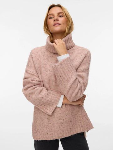 VM Rollneck Split Hem Knit Jumper