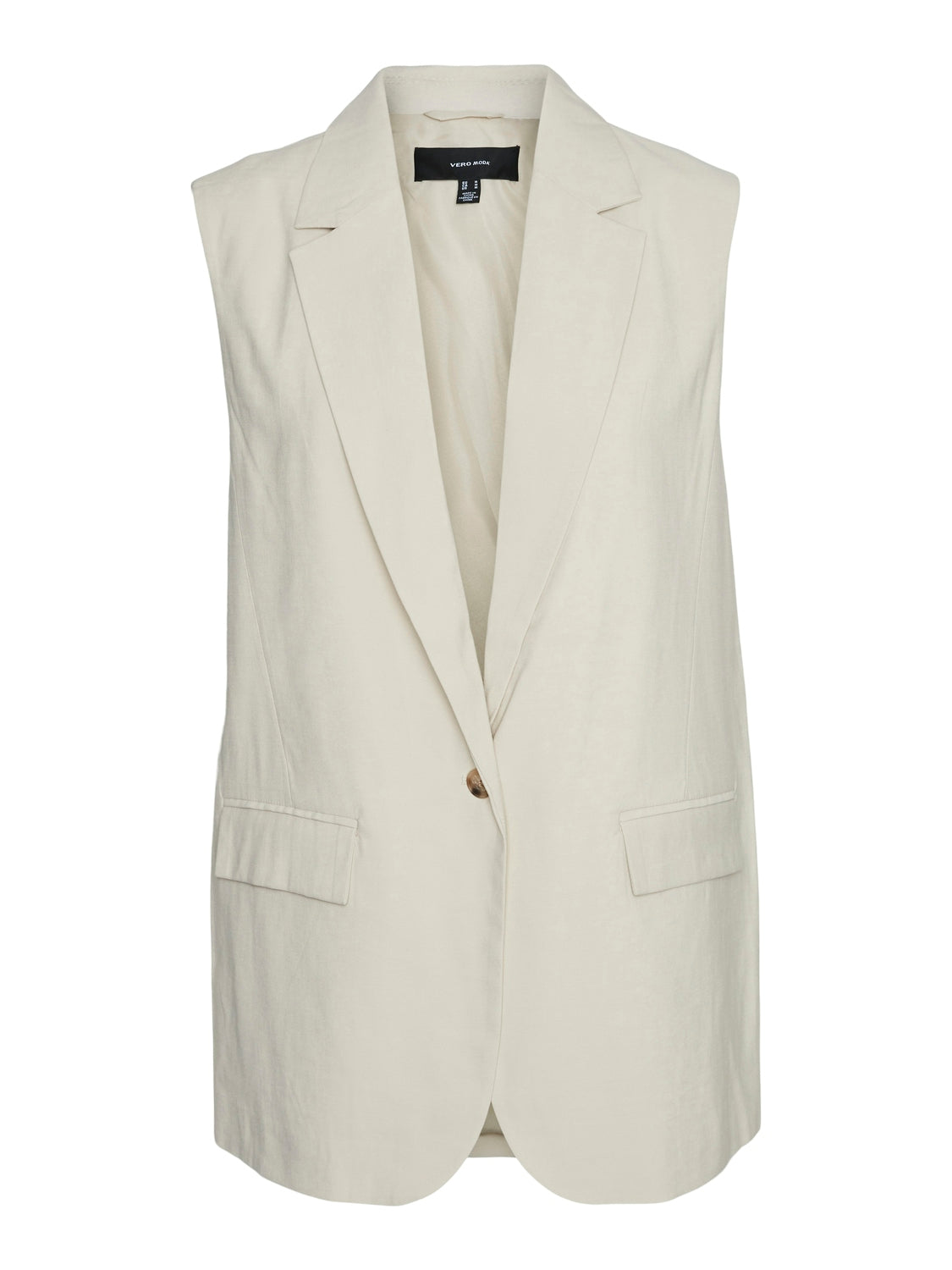 VM Waistcoat & Wide leg Trouser Co-ord In Cream