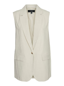 VM Waistcoat & Wide leg Trouser Co-ord In Cream