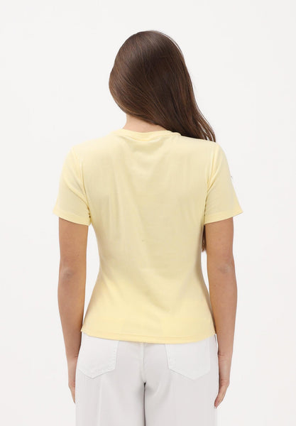 JDY Short Sleeve Ruched Front Tshirt In Lemon